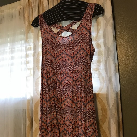 Fun Purple & Pink Floral Printed Sundress - Picture 3 of 3